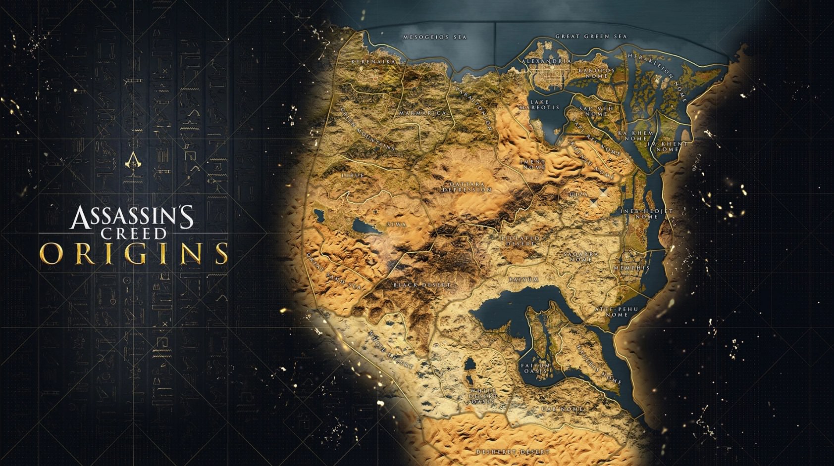 Assassin's Creed Origins : La carte du monde - Breakflip - Actualités